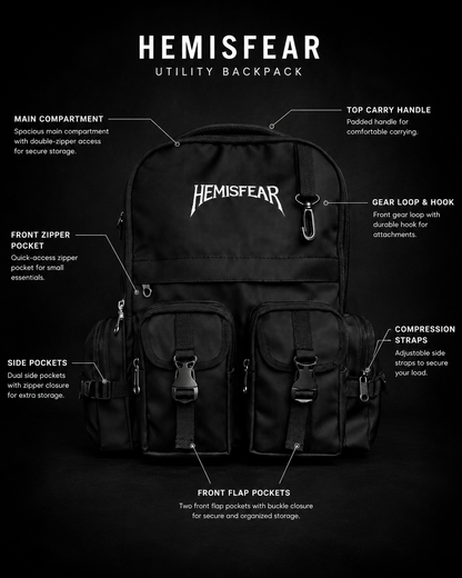 ARES 01 Streetwear Backpack – Premium Urban Utility Backpack